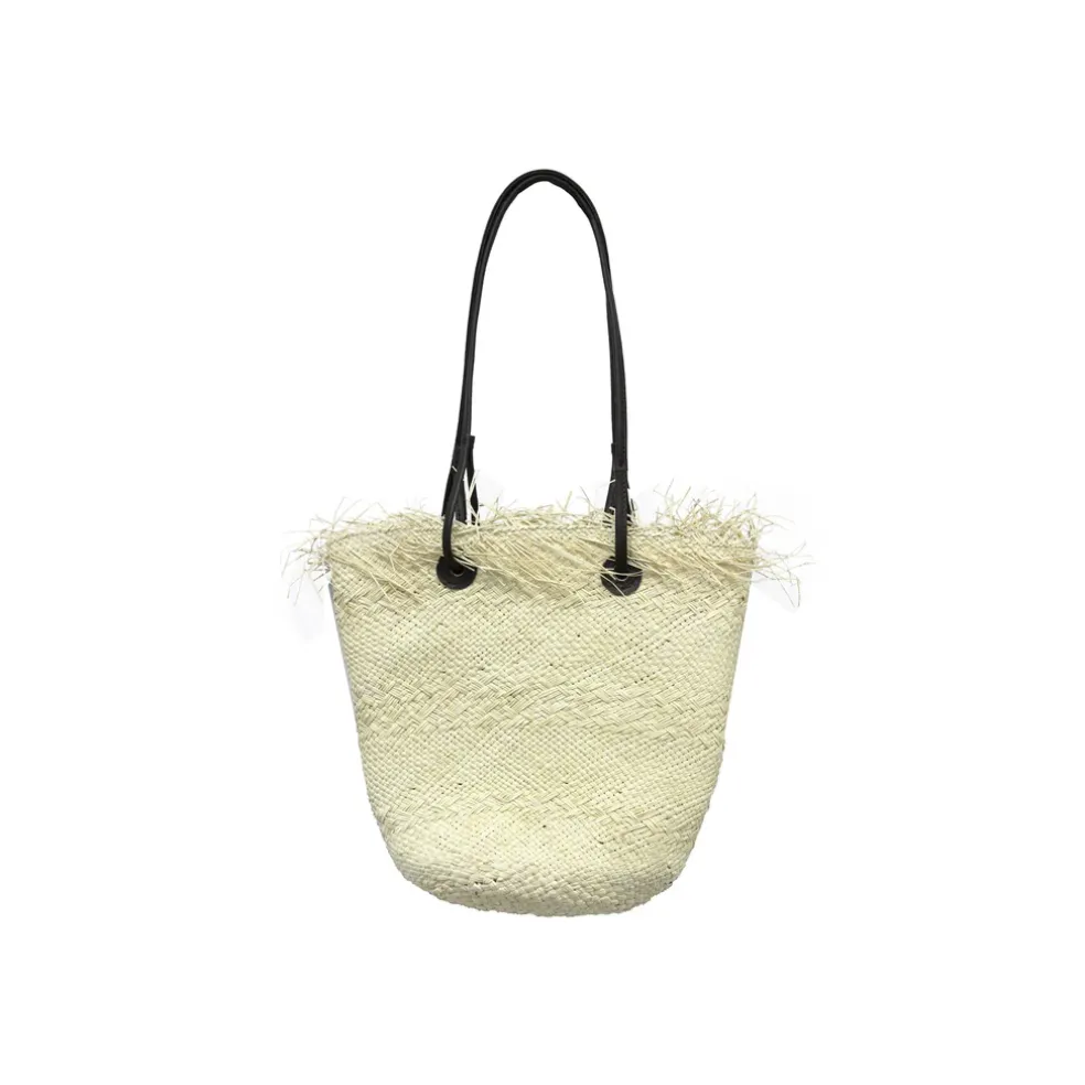 Baby Basket with Frayed border