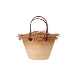 Baby Ombré Basket with Frayed border