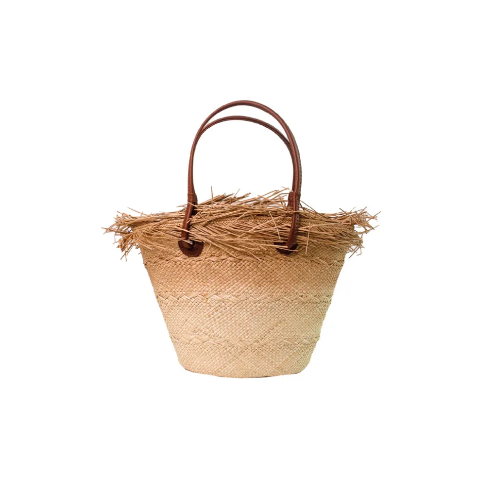 Baby Ombré Basket with Frayed border