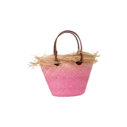 Baby Ombré Basket with Frayed border