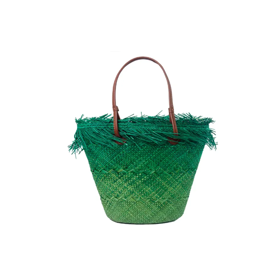 Baby Ombré Basket with Frayed border