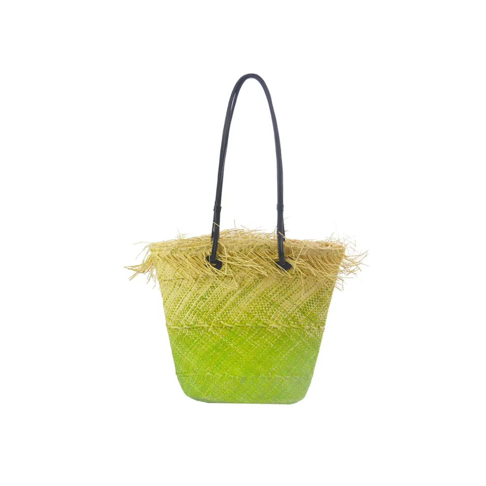 Baby Ombré Basket with Frayed border
