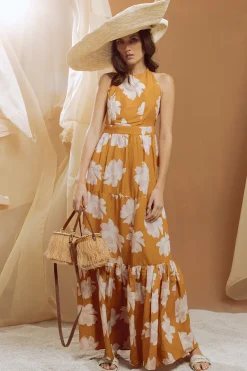 Backless Halter Dress