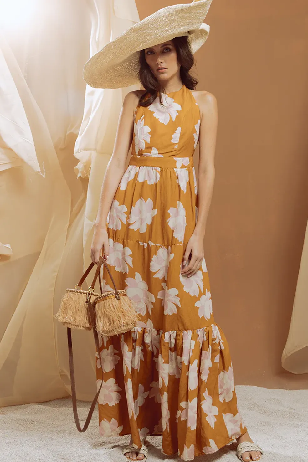 Backless Halter Dress
