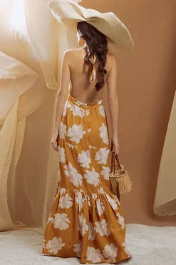 Backless Halter Dress