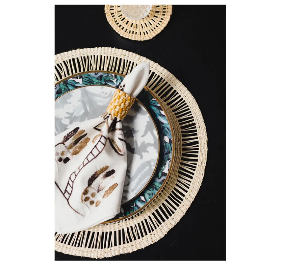 Calado multicolor Round Placemat (Set of 2 Units)