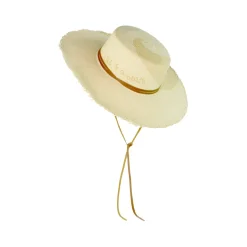 Caracol Frayed Cordovan Long Brim Hat