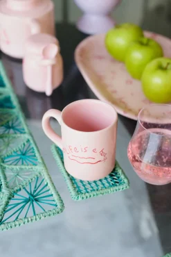 Ceramic Mug “Life is a Beach” (Set of 4)