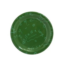 Ceramic Quarter Plate/Dessert Dish “Life is a Beach” (Set of 4)