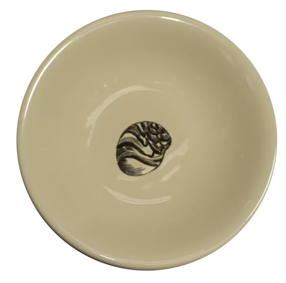 Ceramic Tea Cup & Tea Plate “Conchas de la Isla Cream” (Set of 4)