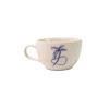 Ceramic Tea Cup & Tea Plate "Trazos Sicilia Black" (Set of 4)