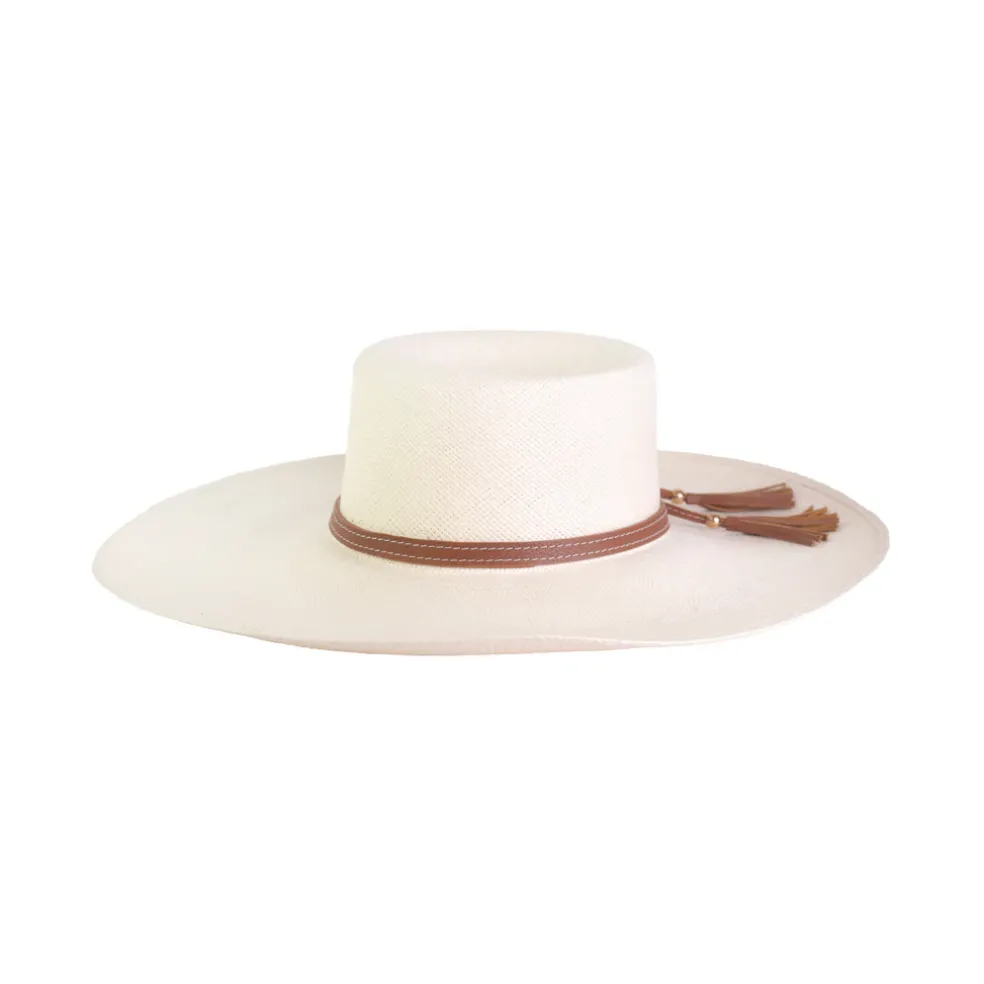 Cordovan Hat Extra Long Brim