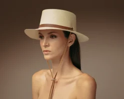 Cordovan Hat with Leather