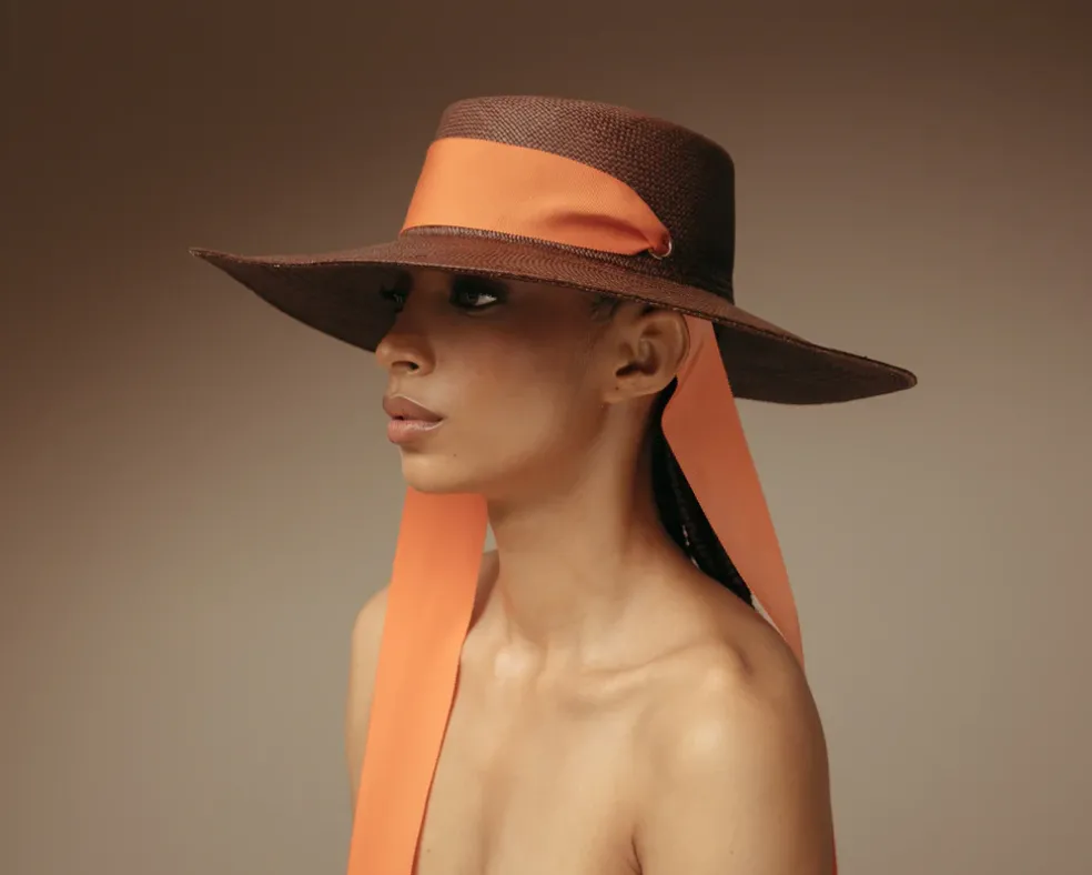Cordovan Long Brim with Medium band
