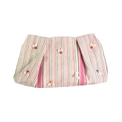 Cotton Embroidered Medium Pouch
