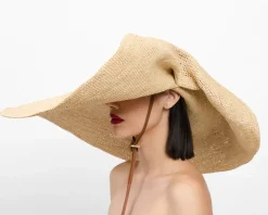 Crochet Glamour Panama Hat with Leather Band