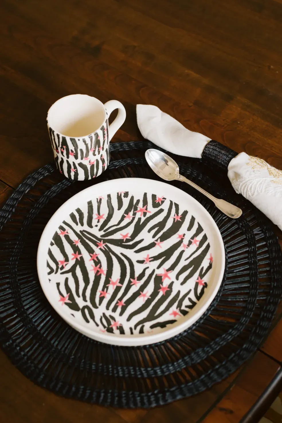 Dessert Dish “Estrellas y Zebra”