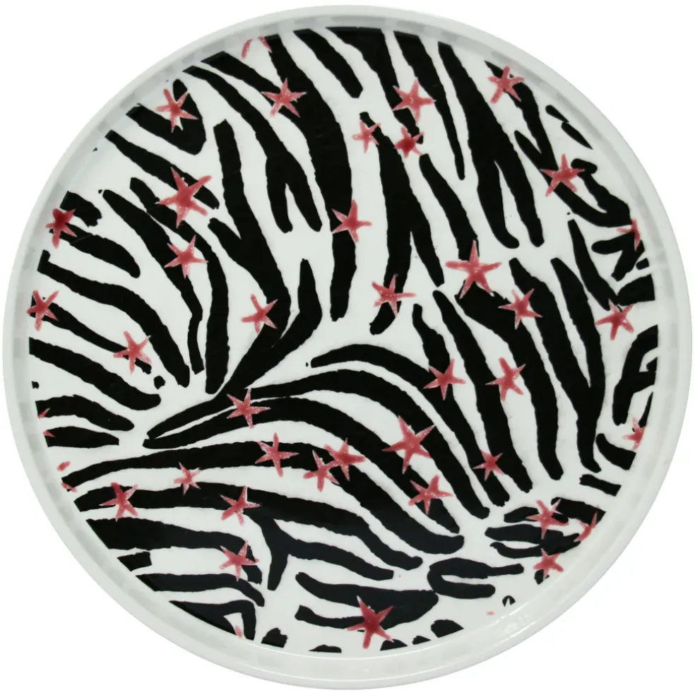 Dinner Plate “Estrellas y Zebra”