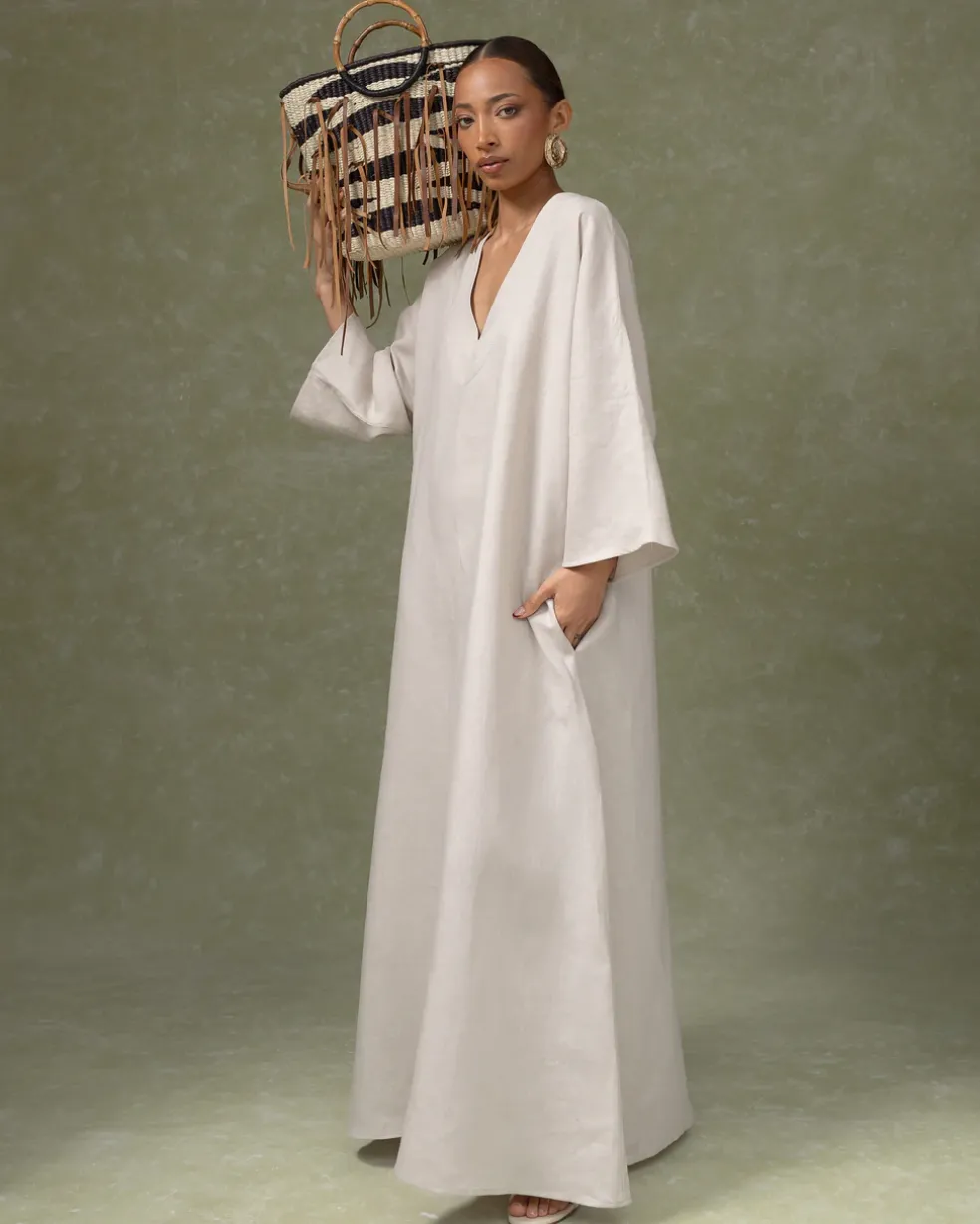 Embroidered Maxi Kaftan