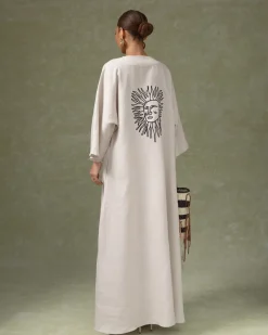 Embroidered Maxi Kaftan