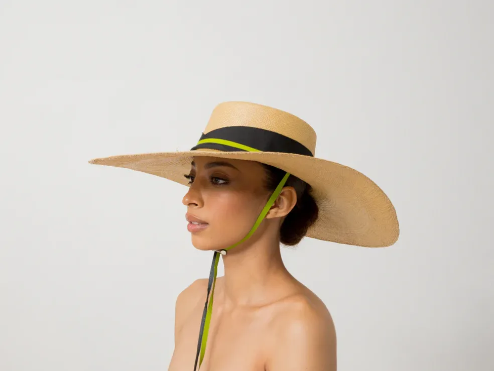 Extra Long Brim Cordovan Hat