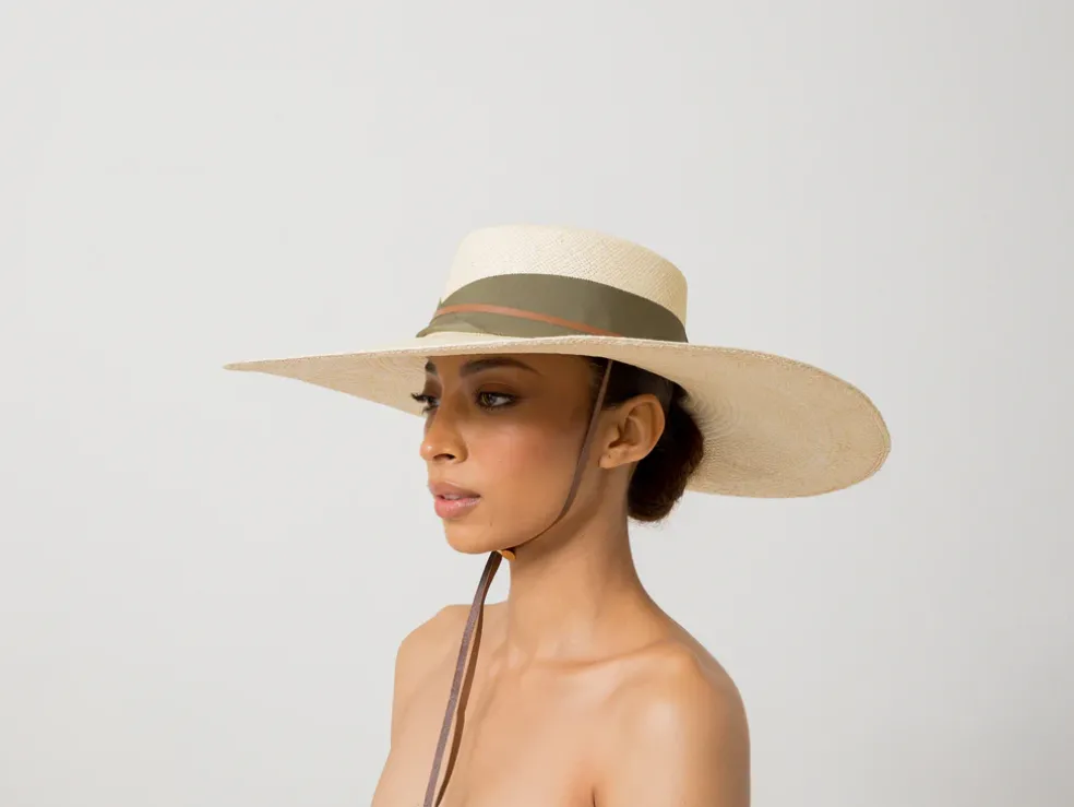 Extra Long Brim Cordovan Hat
