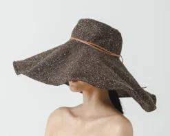 Flexible Lady Ibiza hat in tweed fabric