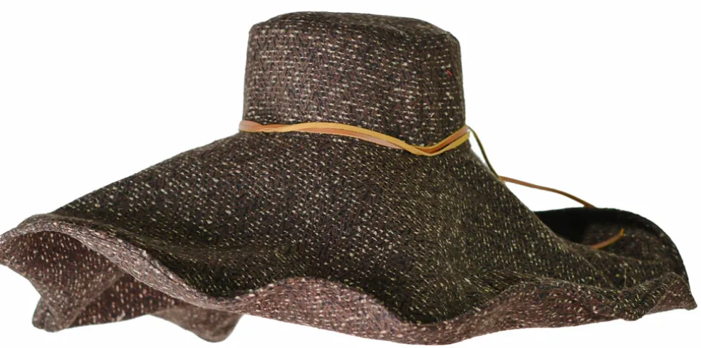 Flexible Lady Ibiza hat in tweed fabric