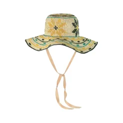 Flores Geometricas Beach Hat