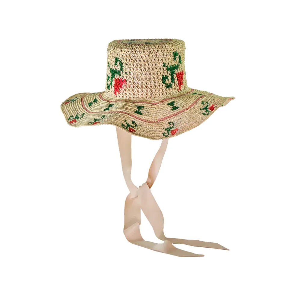 Flowers Hippie Long Brim Crochet