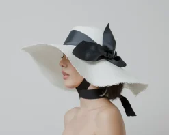 Frayed Extra Long Brim Cordovan Hat