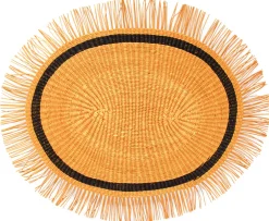 Frayed Oval Placemat (Set of 4 units)