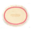 Frayed Oval Placemat (Set of 4 units)
