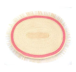 Frayed Oval Placemat (Set of 4 units)