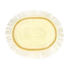 Frayed Oval Placemat (Set of 4 units)