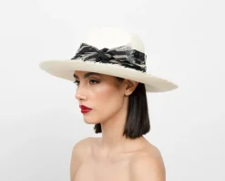 Frayed Panama Hat Long Brim