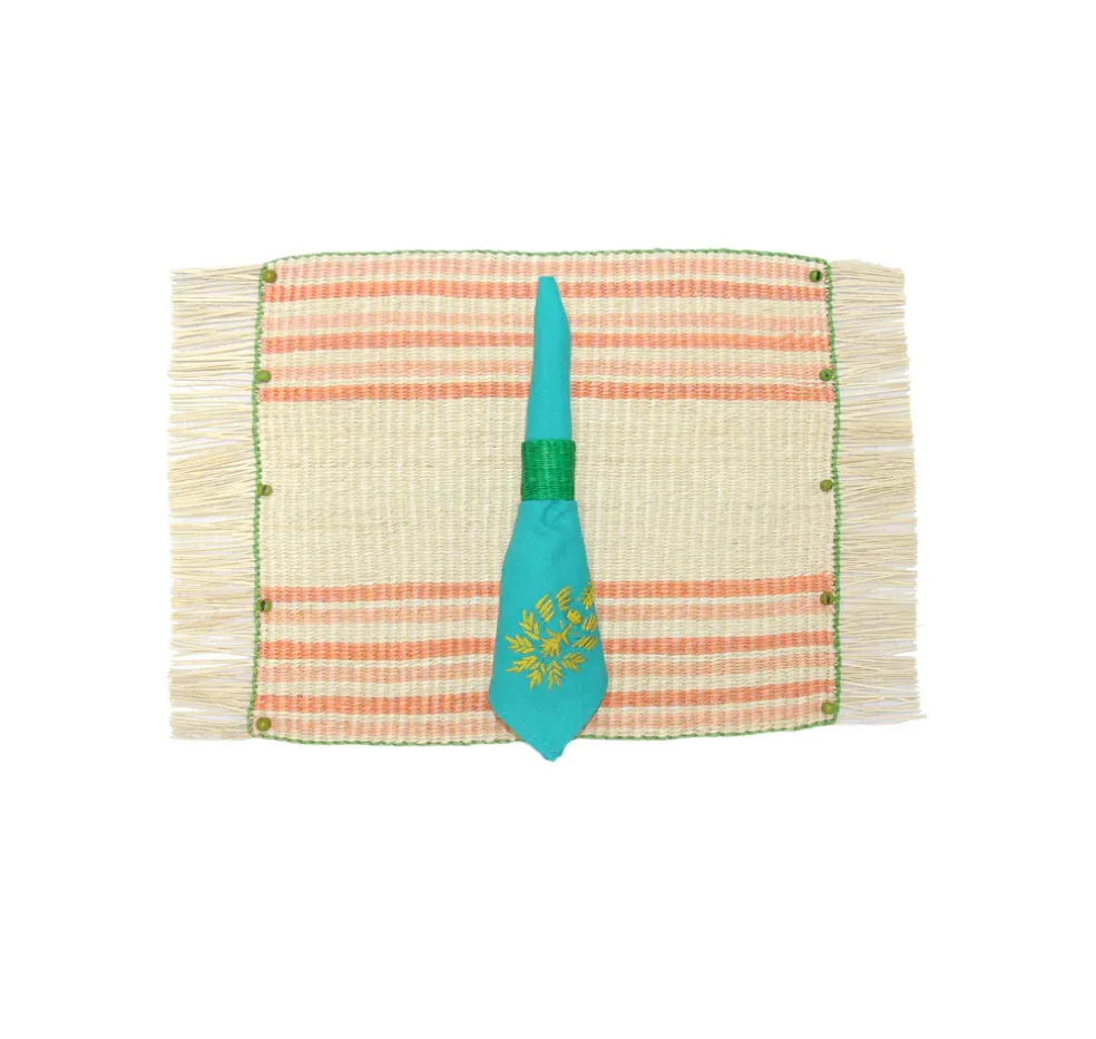 Frayed Rectangular Placemat