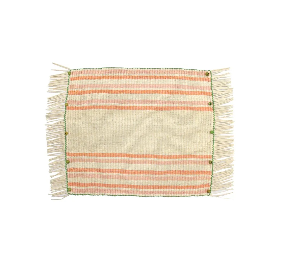 Frayed Rectangular Placemat