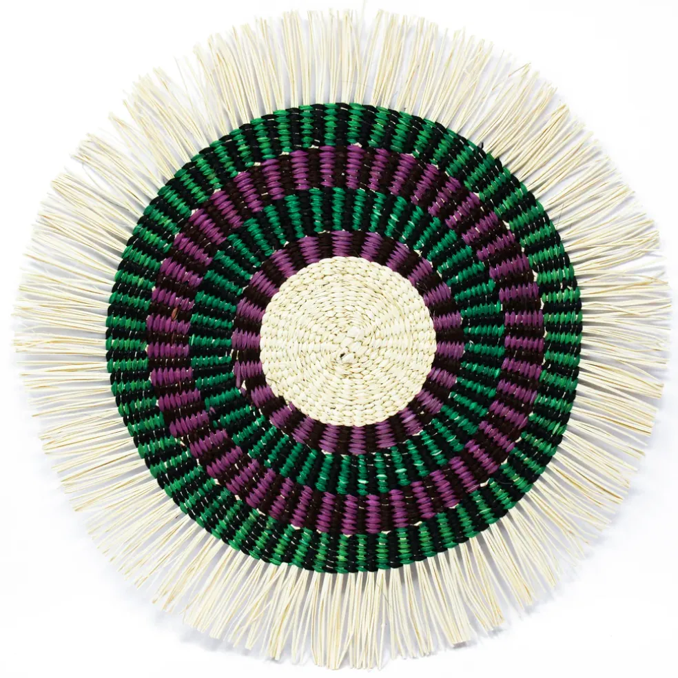 Frayed Round Placemat (Set of 2 units)