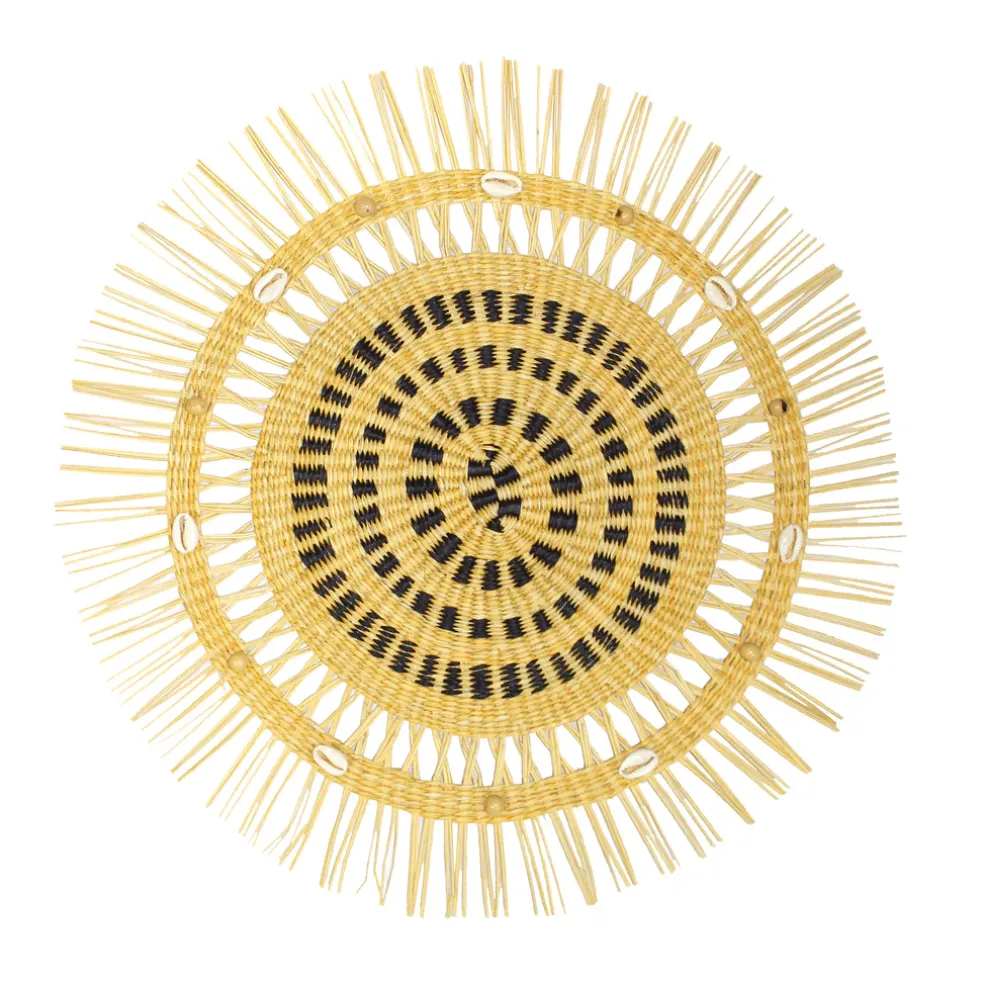 Frayed Round Placemat (Set of 2 units)