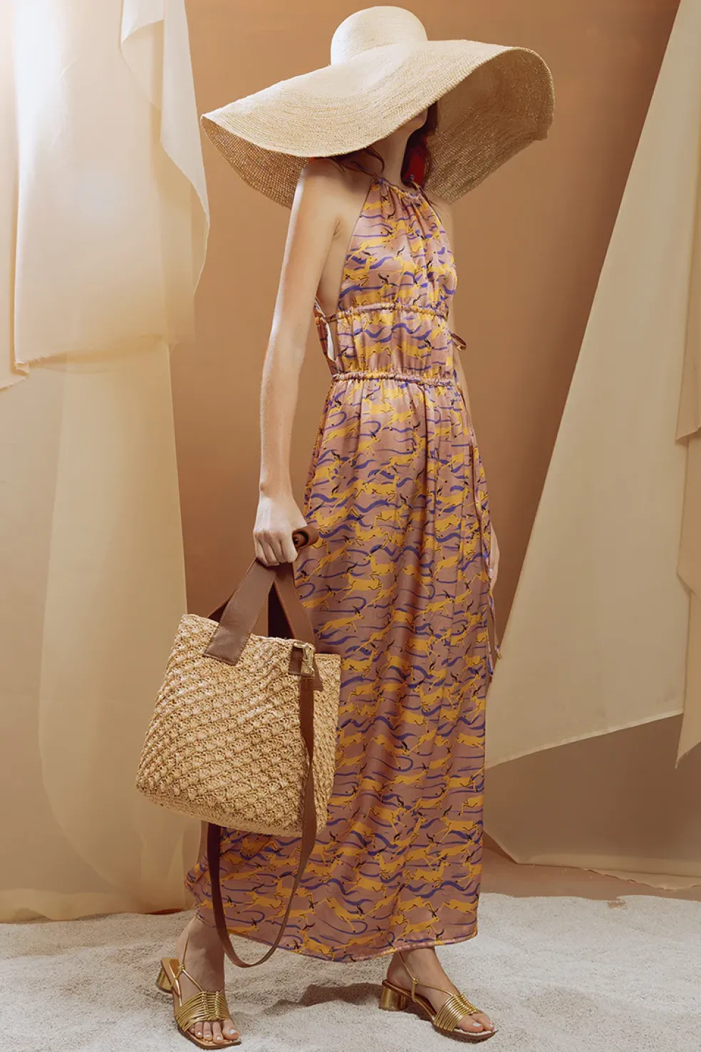 Halter Maxi Cover Up