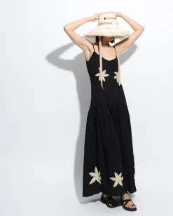Hand Embroidered Flower Dress