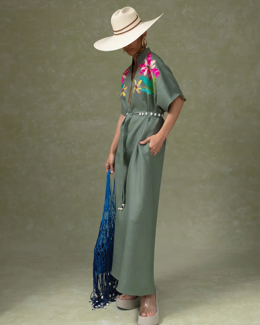 Hand Embroidered Kaftan