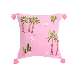 Hand Embroidered Linen Cushion Lining (Set of 2 Units)