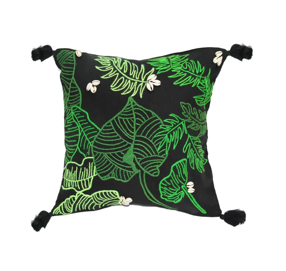 Hand Embroidered Linen Cushion Lining (Set of 2 Units)