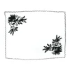 Hand embroidered linen tableware set (Set of 4 units)