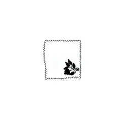 Hand embroidered linen tableware set (Set of 4 units)