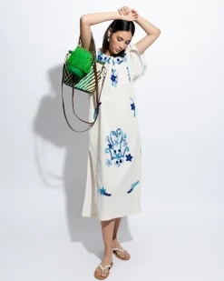 Hand Embroidered Maxi Dress