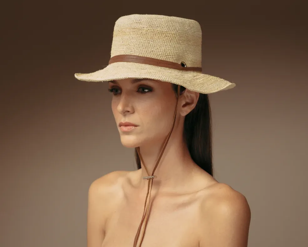 Hippie hat with Leather band