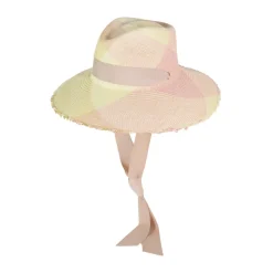 Hojas Frayed Aguacate Hat Long Brim